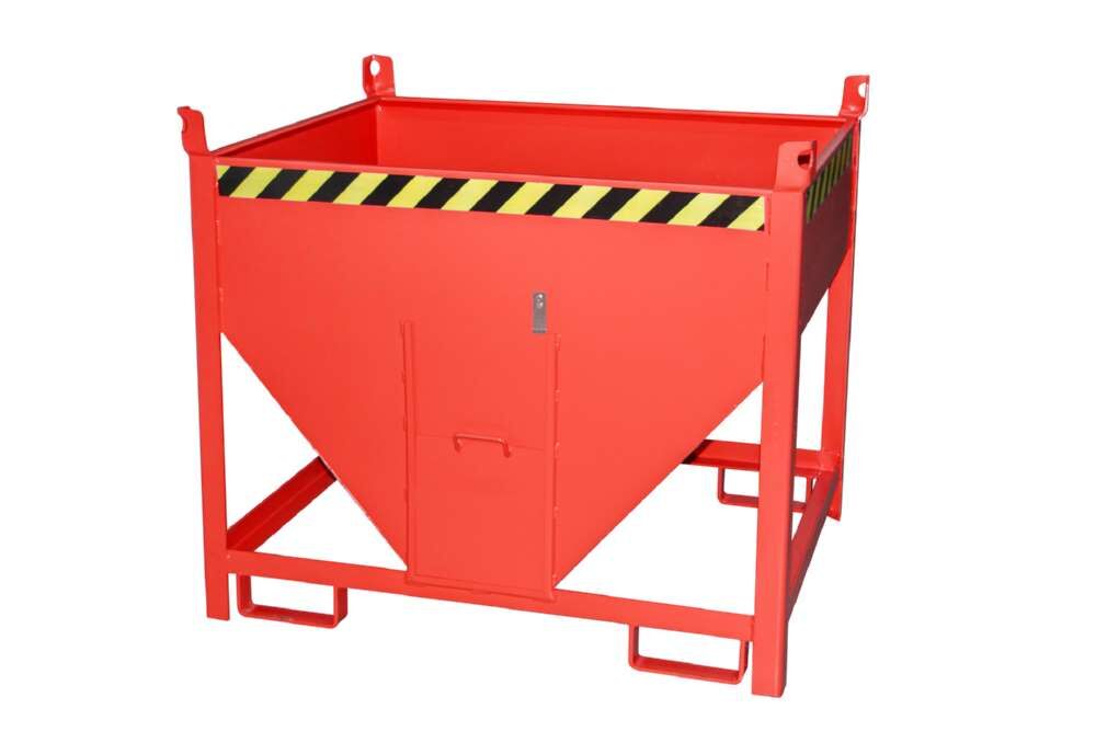 Bauer Silobehälter SGS 50 lackiert feuerrot 1200 x 1000 x 1025 mm Produktbild Bauer Silobehälter SGS 50 lackiert feuerrot 1200 x 1000 x 1025 mm