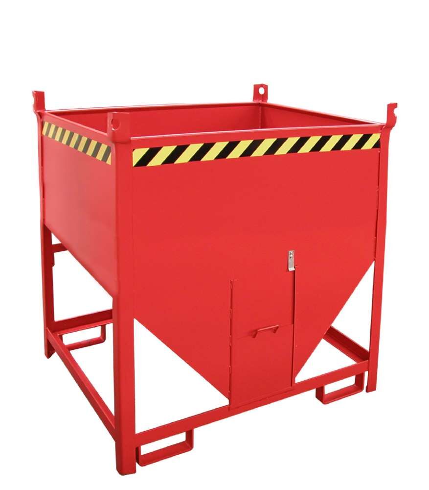 Bauer Silobehälter SGS 75 lackiert feuerrot mit stirnseitiger Entleerung Produktbild Bauer Silobehälter SGS 75 lackiert feuerrot mit stirnseitiger Entleerung