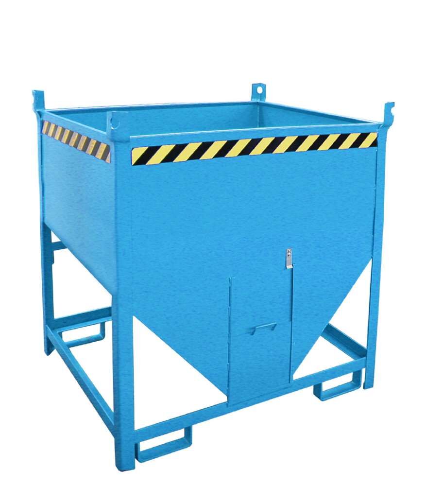 Bauer Silobehälter SGS 75 lackiert lichtblau 1200 x 1000 x 1260 mm Produktbild Bauer Silobehälter SGS 75 lackiert lichtblau 1200 x 1000 x 1260 mm