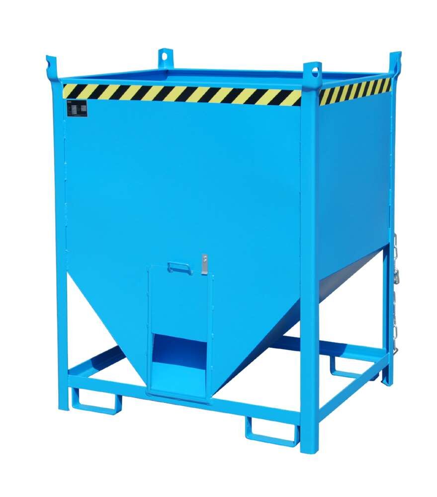 Bauer Silobehälter SGS 100 lackiert lichtblau 1200 x 1000 x 1495 mm Produktbild Bauer Silobehälter SGS 100 lackiert lichtblau 1200 x 1000 x 1495 mm bild 2