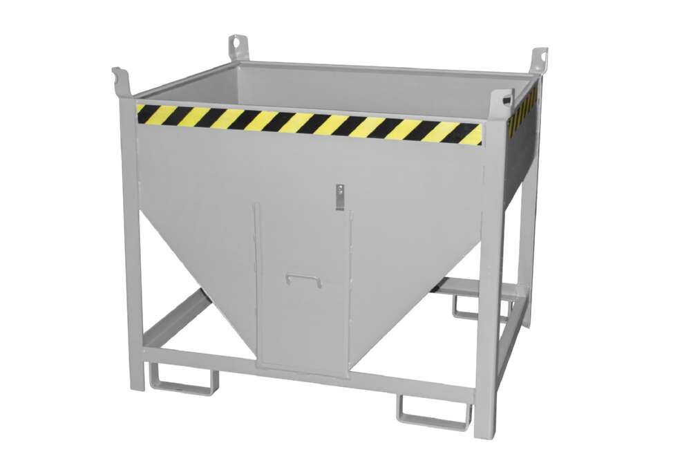 Bauer Silobehälter SGS 50 lackiert mausgrau 1200 x 1000 x 1025 mm Produktbild Bauer Silobehälter SGS 50 lackiert mausgrau 1200 x 1000 x 1025 mm