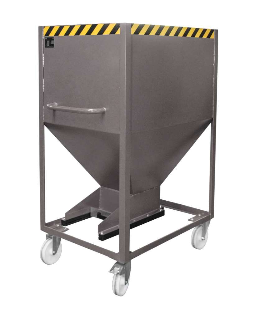 Bauer Silobehälter SR-D 600 lackiert mausgrau 780 x 1115 x 1610 mm Produktbild Bauer Silobehälter SR-D 600 lackiert mausgrau 780 x 1115 x 1610 mm