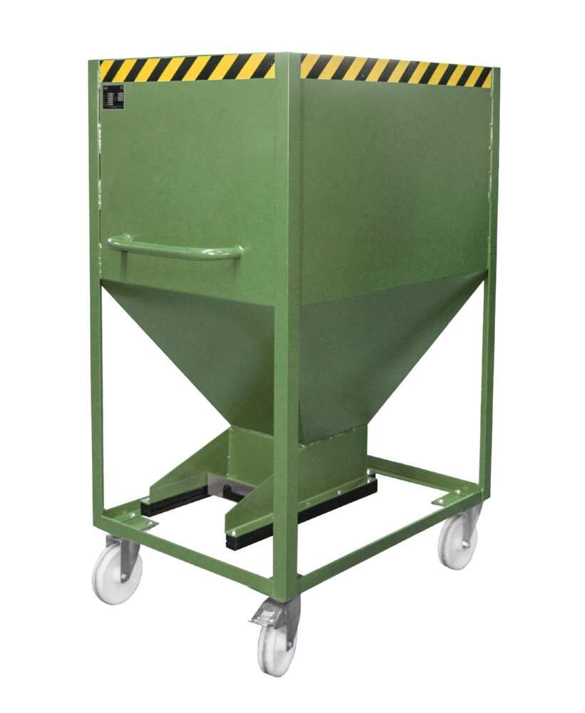 Bauer Silobehälter SR-D 600 lackiert resedagrün 780 x 1115 x 1610 mm Produktbild Bauer Silobehälter SR-D 600 lackiert resedagrün 780 x 1115 x 1610 mm