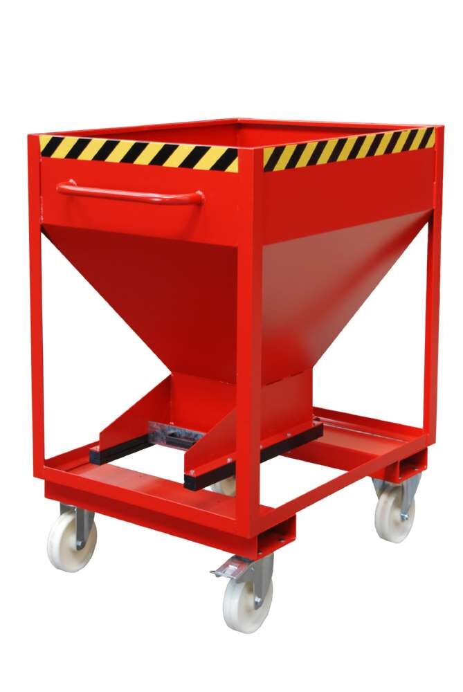 Bauer Silobehälter SRE-D 375 lackiert feuerrot 780 x 1115 x 1300 mm Produktbild Bauer Silobehälter SRE-D 375 lackiert feuerrot 780 x 1115 x 1300 mm