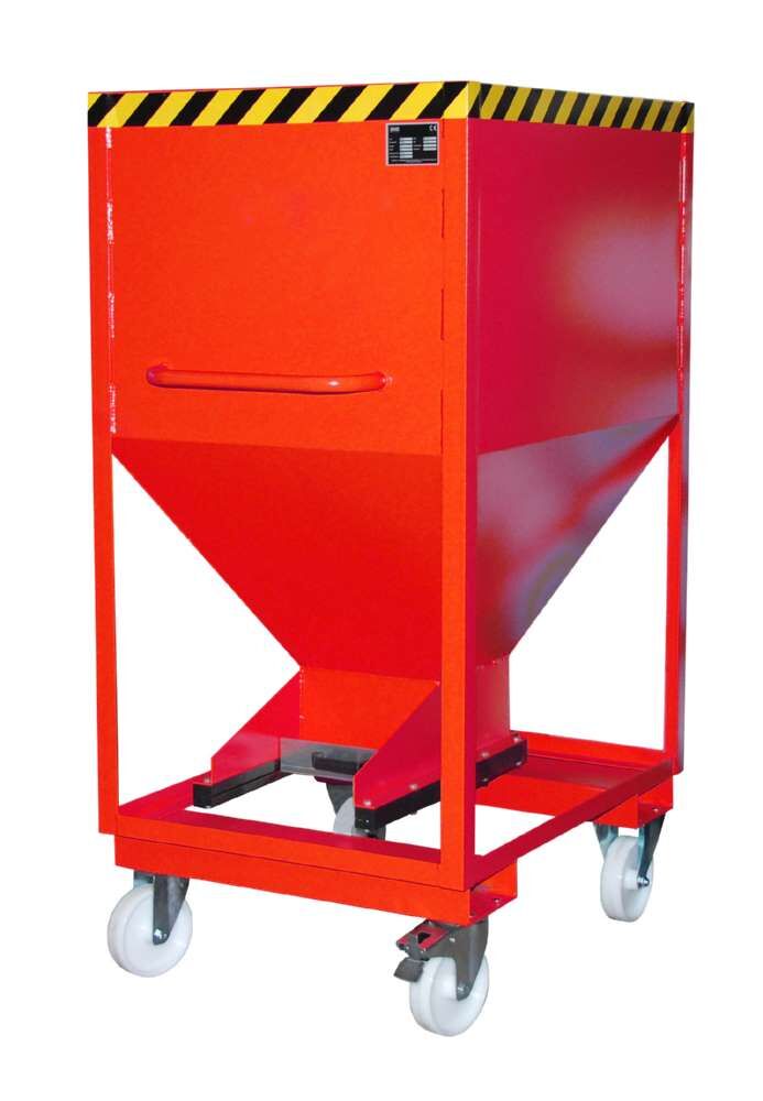 Bauer Silobehälter SRE-D 600 lackiert feuerrot Produktbild Bauer Silobehälter SRE-D 600 lackiert feuerrot