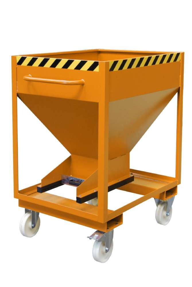 Bauer Silobehälter SRE-D 375 lackiert gelborange Entleerung von Schüttgütern Produktbild Bauer Silobehälter SRE-D 375 lackiert gelborange Entleerung von Schüttgütern