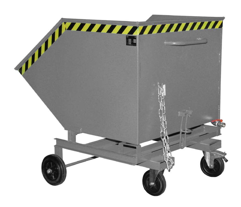 Bauer Späne-Kastenwagen SKW-ET 1000 lackiert mausgrau 1340 x 1425 x 1290 mm Produktbild Bauer Späne-Kastenwagen SKW-ET 1000 lackiert mausgrau 1340 x 1425 x 1290 mm