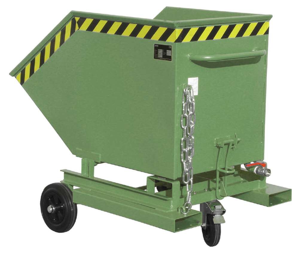 Bauer Späne-Kastenwagen SKW-ET 400 lackiert Öl und wasserdicht resedagrün Produktbild Bauer Späne-Kastenwagen SKW-ET 400 lackiert Öl und wasserdicht resedagrün