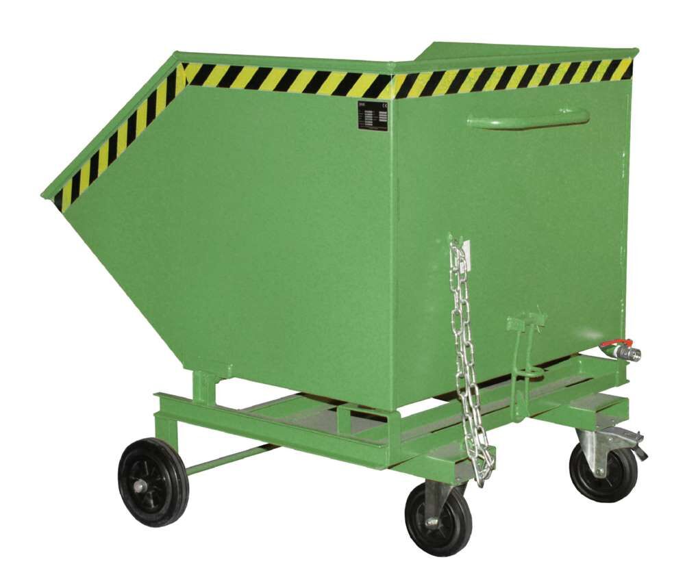 Bauer Späne-Kastenwagen SKW-ET 1000 lackiert resedagrün 1340 x 1425 x 1290 mm Produktbild Bauer Späne-Kastenwagen SKW-ET 1000 lackiert resedagrün 1340 x 1425 x 1290 mm