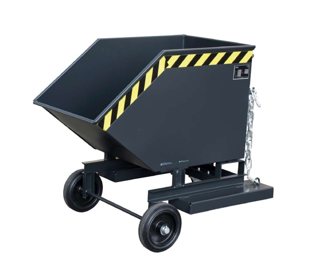 Bauer Späne-Kastenwagen SKW-ET 250 mit manueller Kippfunktion lackiert schwarzgrau Produktbild Bauer Späne-Kastenwagen SKW-ET 250 mit manueller Kippfunktion lackiert schwarzgrau