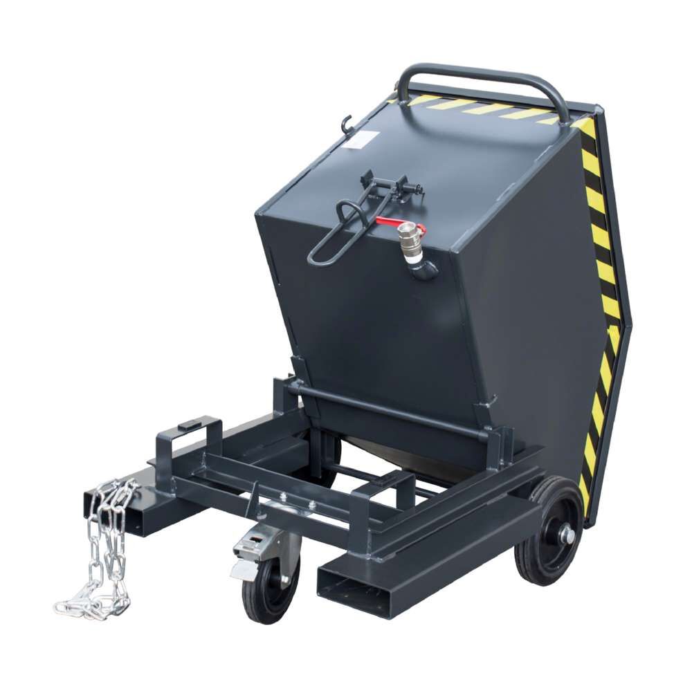 Bauer Späne-Kastenwagen SKW-ET 250 mit manueller Kippfunktion lackiert schwarzgrau Produktbild Bauer Späne-Kastenwagen SKW-ET 250 mit manueller Kippfunktion lackiert schwarzgrau bild 4