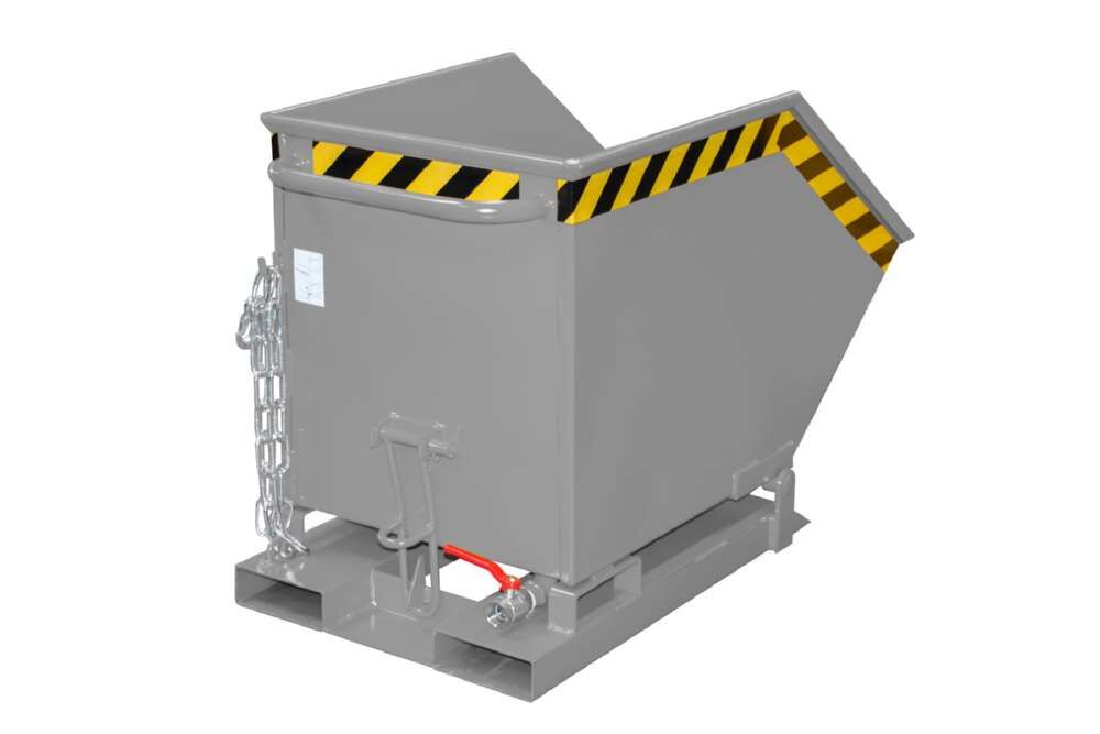 Bauer Wasserdichter Spänen-Kippmulde SKK 250 lackiert mausgrau 590 x 1115 x 740 mm Produktbild Bauer Wasserdichter Spänen-Kippmulde SKK 250 lackiert mausgrau 590 x 1115 x 740 mm