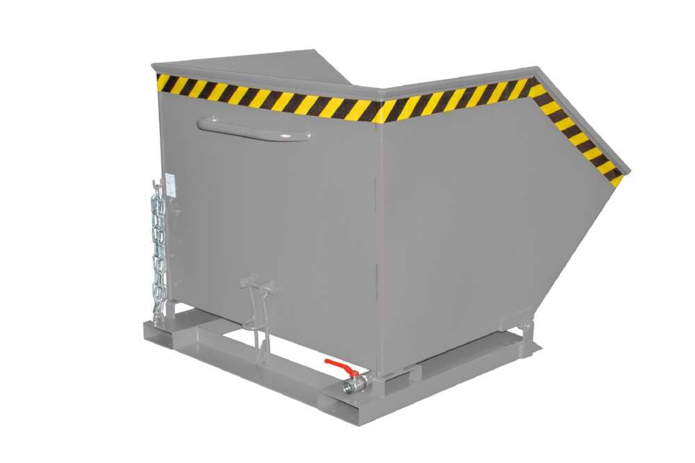 Bauer Späne-Kippmulde SKK 1000 wasserdicht lackiert mausgrau Produktbild Bauer Späne-Kippmulde SKK 1000 wasserdicht lackiert mausgrau bild 2