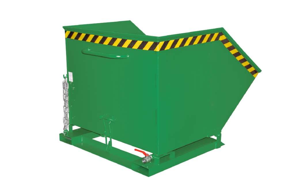 Bauer Späne-Kippmulde SKK 1000 lackier resedagrün Produktbild Bauer Späne-Kippmulde SKK 1000 lackier resedagrün bild 2