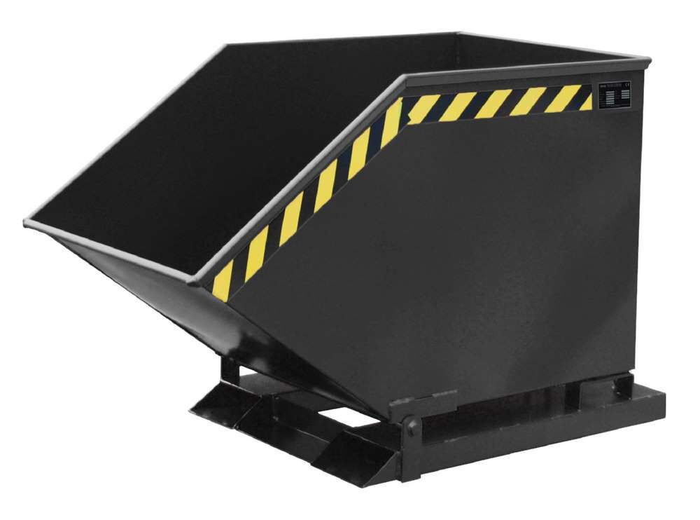 Bauer Späne-Kippmulde SKK 400 lackiert schwarzgrau 670 x 1320 x 840 mm Produktbild Bauer Späne-Kippmulde SKK 400 lackiert schwarzgrau 670 x 1320 x 840 mm