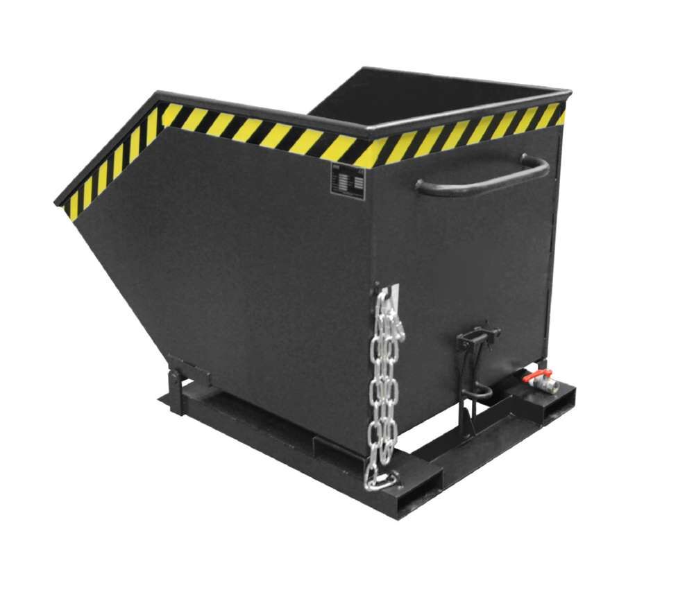 Bauer Späne-Kippmulde SKK 600 wasserdicht lackiert schwarzgrau Produktbild Bauer Späne-Kippmulde SKK 600 wasserdicht lackiert schwarzgrau bild 2