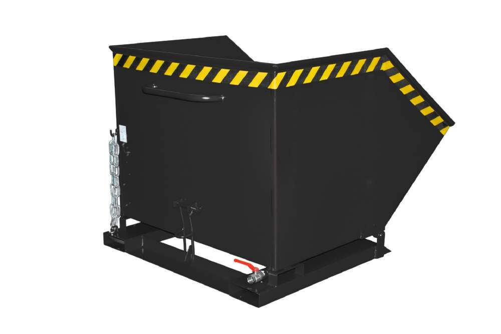 Bauer Späne-Kippmulde SKK 1000 lackiert schwarzgrau 1110 x 1420 x 975 mm Produktbild Bauer Späne-Kippmulde SKK 1000 lackiert schwarzgrau 1110 x 1420 x 975 mm bild 2