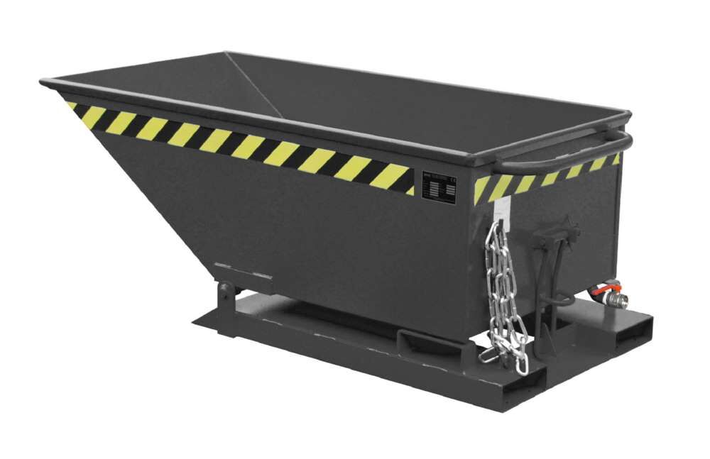 Bauer Späne-Kippmulde SKN 250 lackiert schwarzgrau Produktbild Bauer Späne-Kippmulde SKN 250 lackiert schwarzgrau