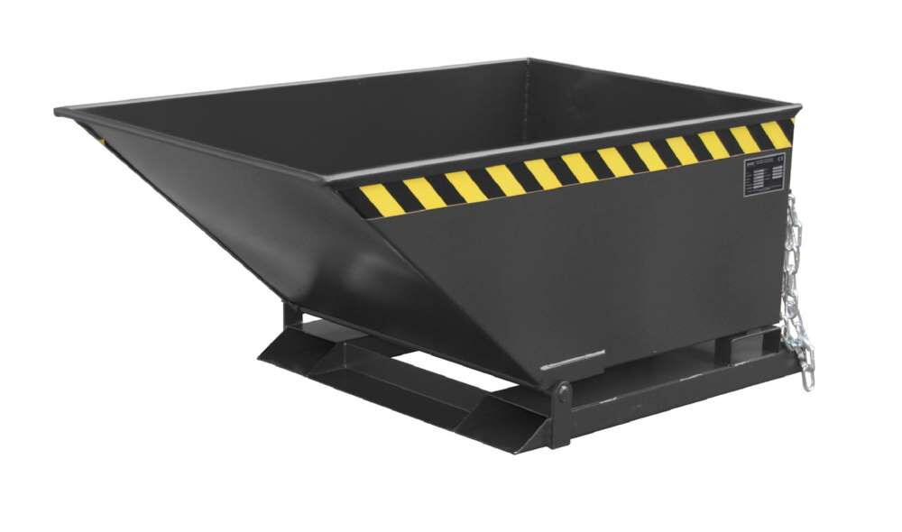 Bauer Späne-Kippmulde SKN 400 lackiert schwarzgrau Produktbild Bauer Späne-Kippmulde SKN 400 lackiert schwarzgrau