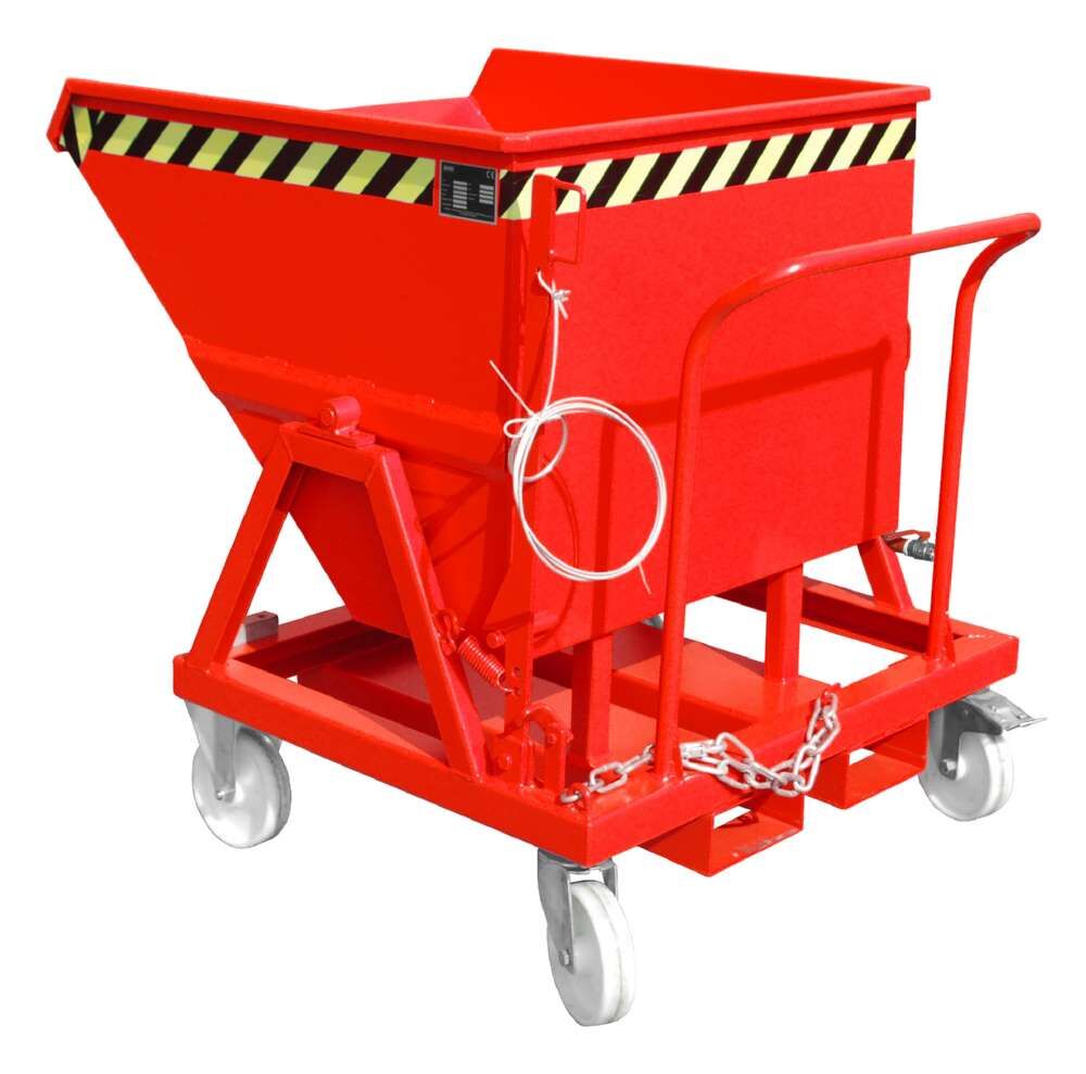 Bauer Späne-Kippmulde SKS 400 lackiert feuerrot 1050 x 1220 x 1115 mm Produktbild Bauer Späne-Kippmulde SKS 400 lackiert feuerrot 1050 x 1220 x 1115 mm