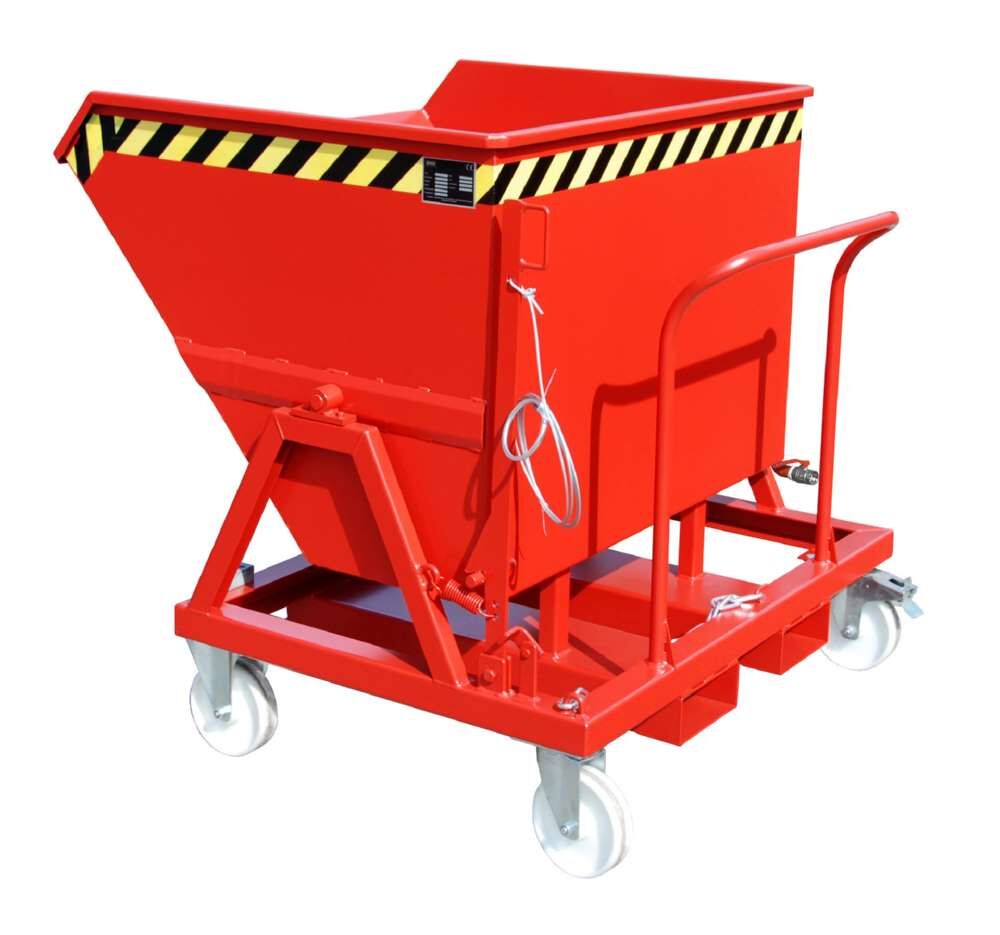 Bauer Späne-Kippmulde SKS 550 lackiert feuerrot 1200 x 1250 x 1165 mm Produktbild Bauer Späne-Kippmulde SKS 550 lackiert feuerrot 1200 x 1250 x 1165 mm