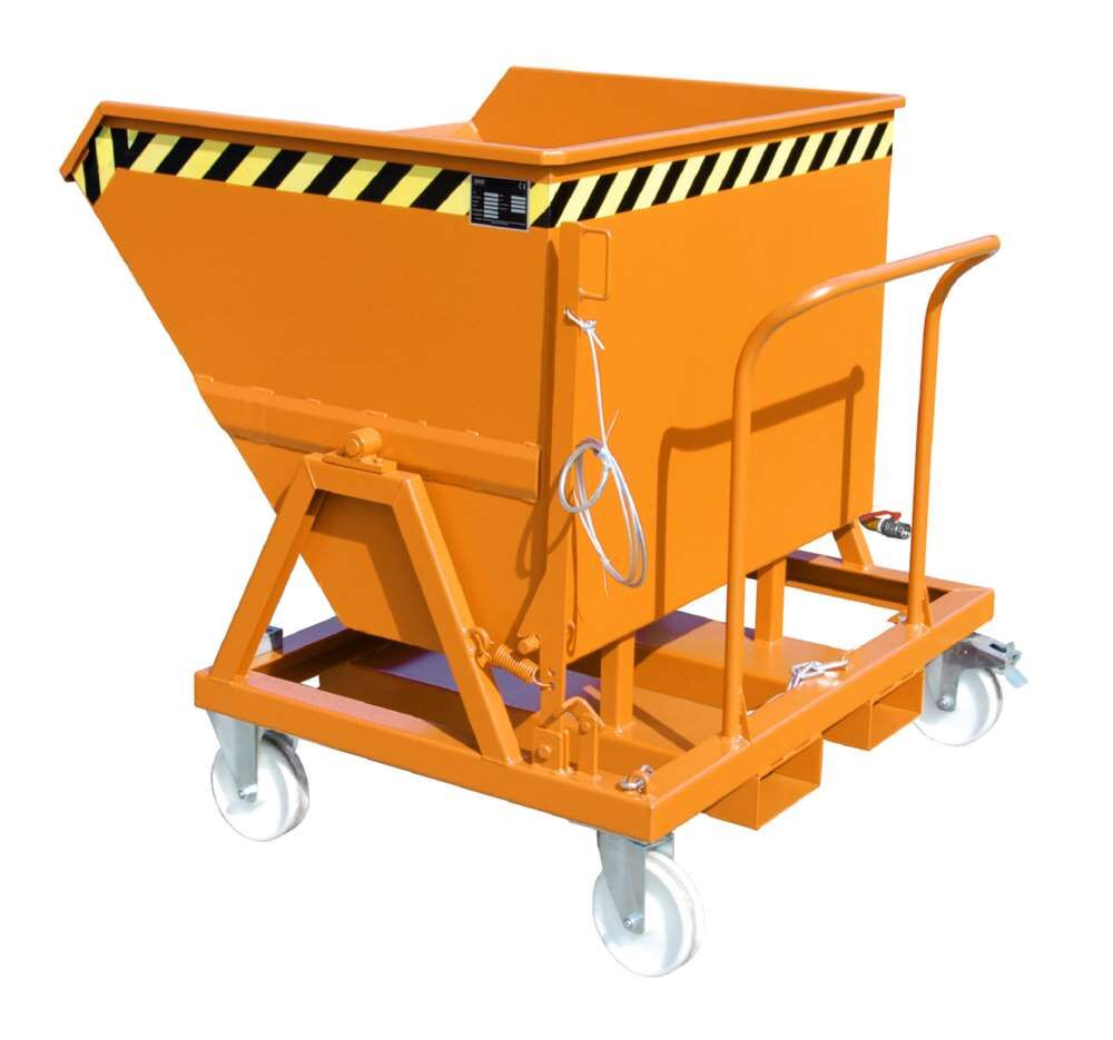 Bauer Späne-Kippmulde SKS 550 lackiert gelborange Produktbild Bauer Späne-Kippmulde SKS 550 lackiert gelborange