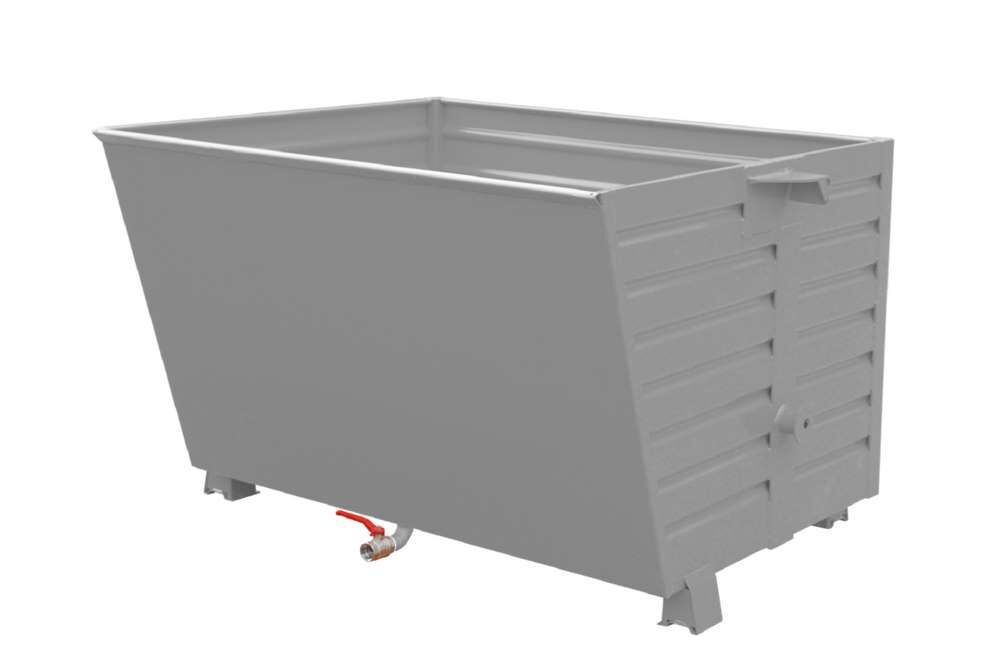 Bauer Späne-Stapelkipper BSL 150 lackiert mausgrau 1500 x 1200 x 1000 mm Produktbild Bauer Späne-Stapelkipper BSL 150 lackiert mausgrau 1500 x 1200 x 1000 mm