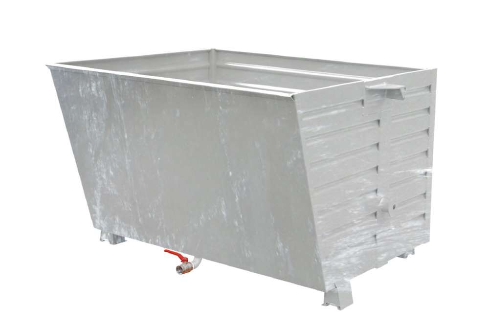 Bauer Späne-Stapelkipper BSS 150 mit Siebblech und Ablasshahn feuerverzinkt Produktbild Bauer Späne-Stapelkipper BSS 150 mit Siebblech und Ablasshahn feuerverzinkt