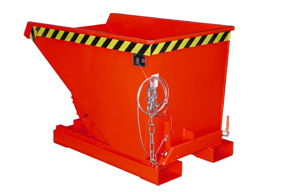 Bauer Spänebehälter EXPO-E 300 lackiert Feuerrot Breite 770 x Höhe 835 mm Produktbild Bauer Spänebehälter EXPO-E 300 lackiert Feuerrot Breite 770 x Höhe 835 mm