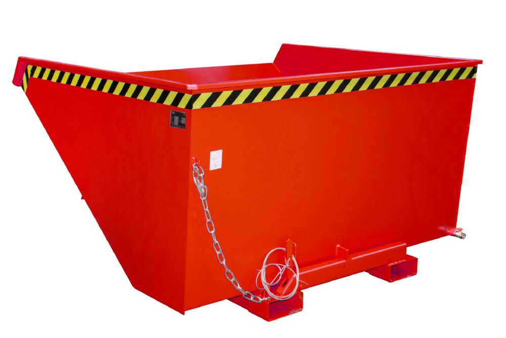 Bauer Südlohn Spänebehälter Tragfähigkeit 1500 kg EXPO-E 2100 lackiert Feuerrot Produktbild Bauer Südlohn Spänebehälter Tragfähigkeit 1500 kg EXPO-E 2100 lackiert Feuerrot