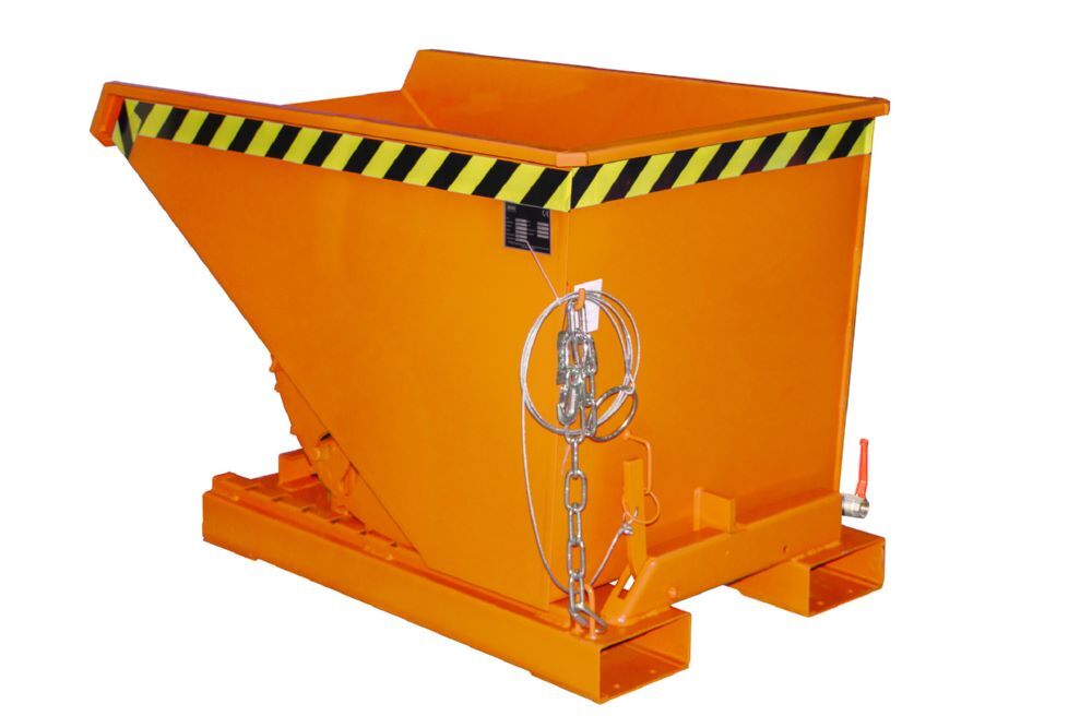 Bauer Spänebehälter EXPO-E 300 lackiert Gelborange Produktbild Bauer Spänebehälter EXPO-E 300 lackiert Gelborange