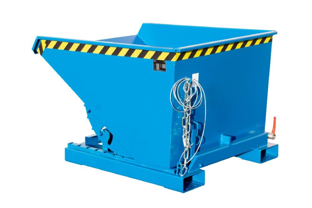 Bauer Spänebehälter EXPO-E 600 lackiert Lichtblau Breite 1070 mm Produktbild Bauer Spänebehälter EXPO-E 600 lackiert Lichtblau Breite 1070 mm