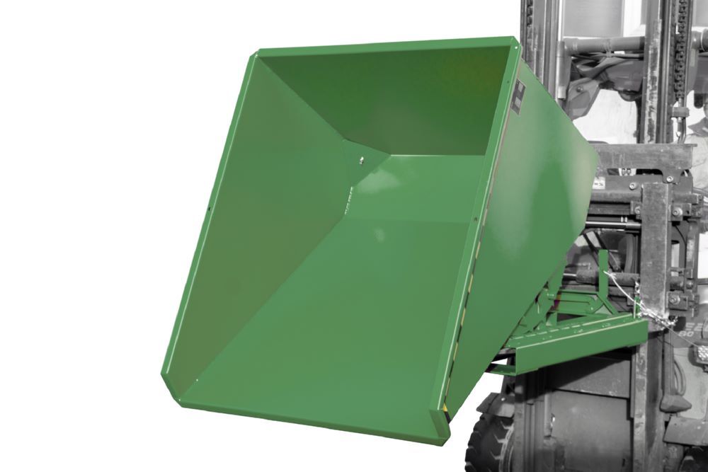 Bauer Spänebehälter EXPO-E 600 lackiert Breite 1070 mm Resedagrün Produktbild Bauer Spänebehälter EXPO-E 600 lackiert Breite 1070 mm Resedagrün bild 2