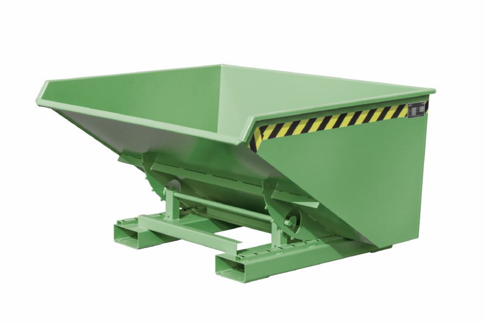 Bauer Spänebehälter EXPO-E 900 lackiert Resedagrün Tragfähigkeit 1000 kg Produktbild Bauer Spänebehälter EXPO-E 900 lackiert Resedagrün Tragfähigkeit 1000 kg