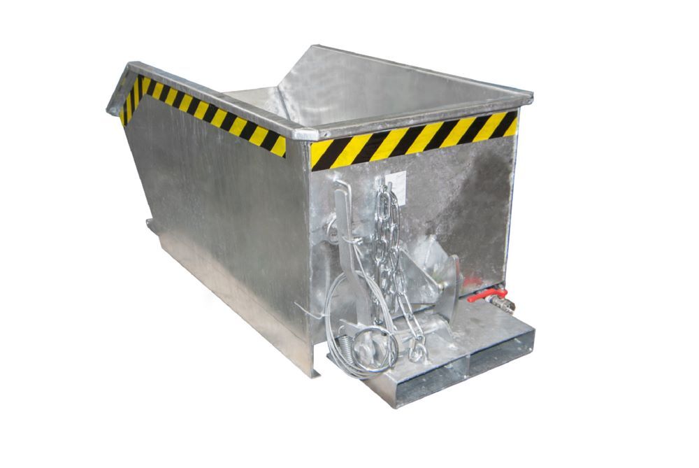 Bauer Spänebehälter GU-E 300 feuerverzinkt Tragfähigkeit 750 kg Produktbild Bauer Spänebehälter GU-E 300 feuerverzinkt Tragfähigkeit 750 kg