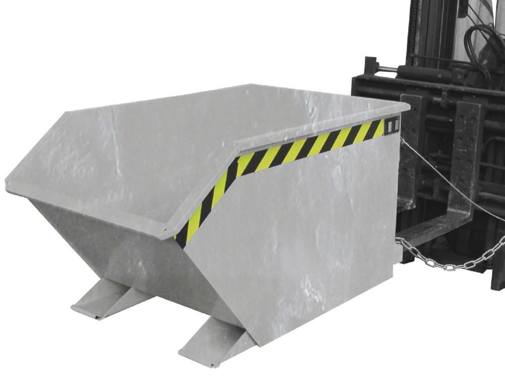 Bauer Spänebehälter GU-E 500 feuerverzinkt Tragfähigkeit 1000 kg Produktbild Bauer Spänebehälter GU-E 500 feuerverzinkt Tragfähigkeit 1000 kg bild 3