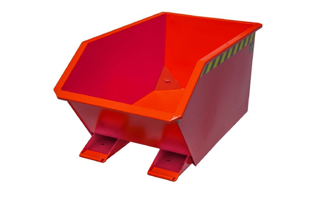 Bauer Spänebehälter GU-E 300 lackiert Feuerrot Tragfähigkeit 750 kg Produktbild Bauer Spänebehälter GU-E 300 lackiert Feuerrot Tragfähigkeit 750 kg