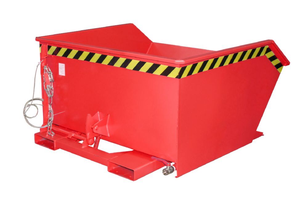 Bauer Spänebehälter GU-E 750 lackiert Feuerrot Tragfähigkeit 1000 kg Produktbild Bauer Spänebehälter GU-E 750 lackiert Feuerrot Tragfähigkeit 1000 kg