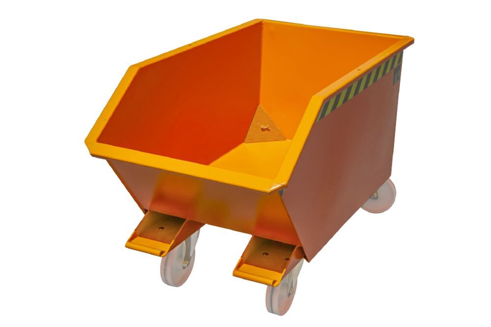 Bauer Spänebehälter GU-E 300 lackiert Gelborange Breite 680 mm Produktbild Bauer Spänebehälter GU-E 300 lackiert Gelborange Breite 680 mm bild 2