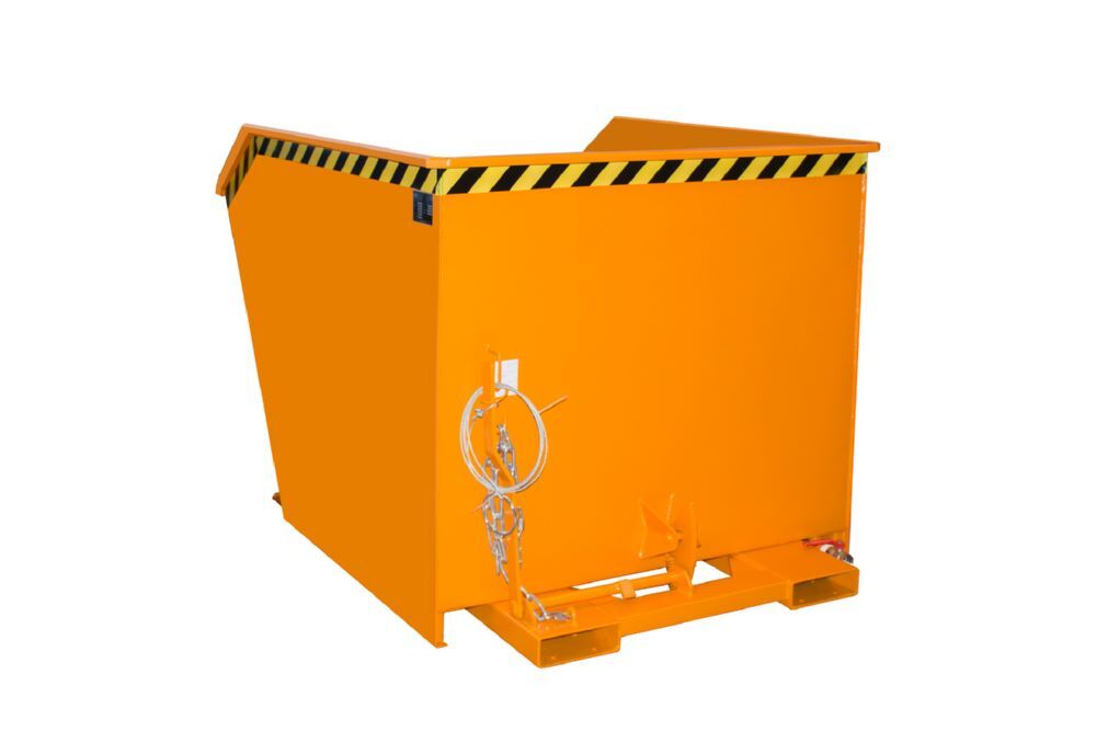 Bauer Spänebehälter GU-E 1500 lackiert Gelborange Tragfähigkeit 1500 kg Produktbild Bauer Spänebehälter GU-E 1500 lackiert Gelborange Tragfähigkeit 1500 kg