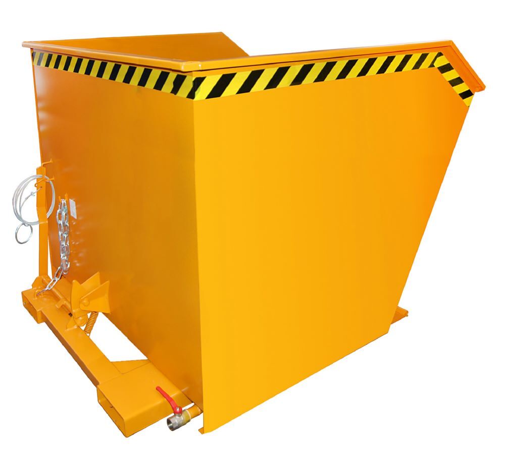 Bauer Spänebehälter GU-E 2000 lackiert Gelborange Breite 1680 mm Produktbild Bauer Spänebehälter GU-E 2000 lackiert Gelborange Breite 1680 mm
