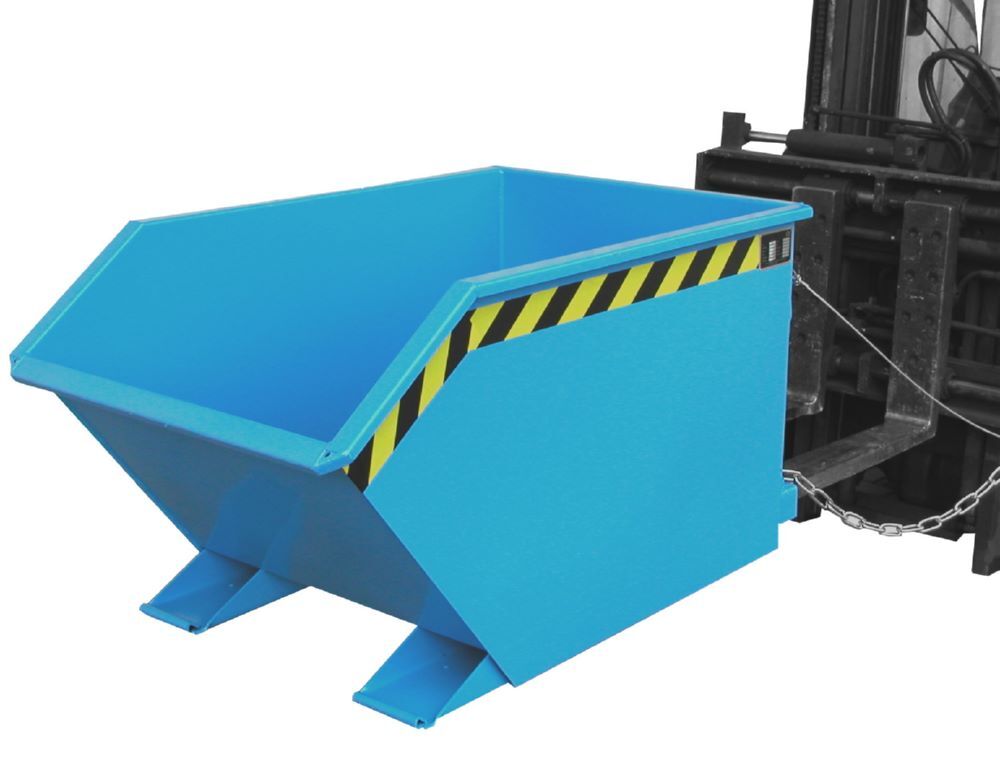 Bauer Spänebehälter GU-E 500 lackiert Lichtblau Tragfähigkeit 1000 kg Produktbild Bauer Spänebehälter GU-E 500 lackiert Lichtblau Tragfähigkeit 1000 kg bild 2