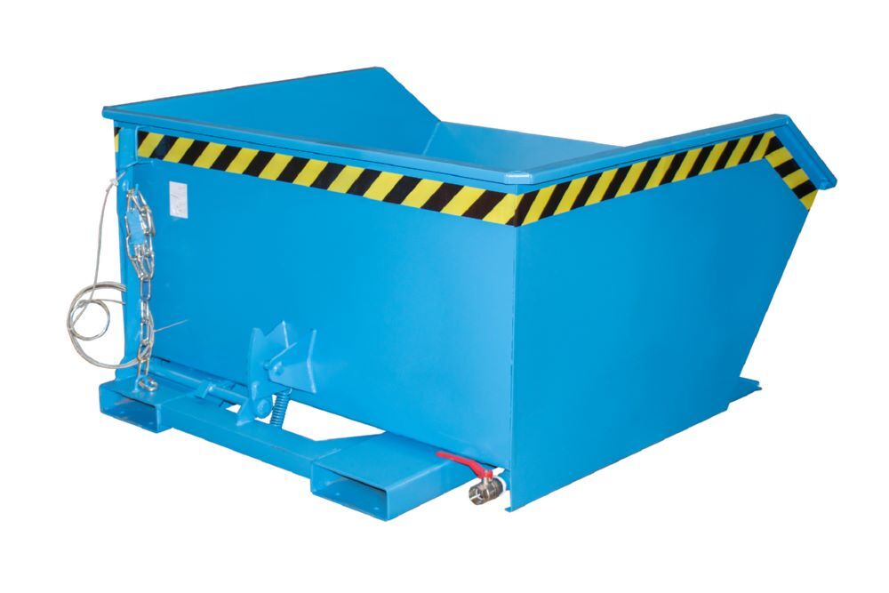 Bauer Spänebehälter GU-E 750 lackiert Lichtblau Tragfähigkeit 1000 kg Produktbild Bauer Spänebehälter GU-E 750 lackiert Lichtblau Tragfähigkeit 1000 kg