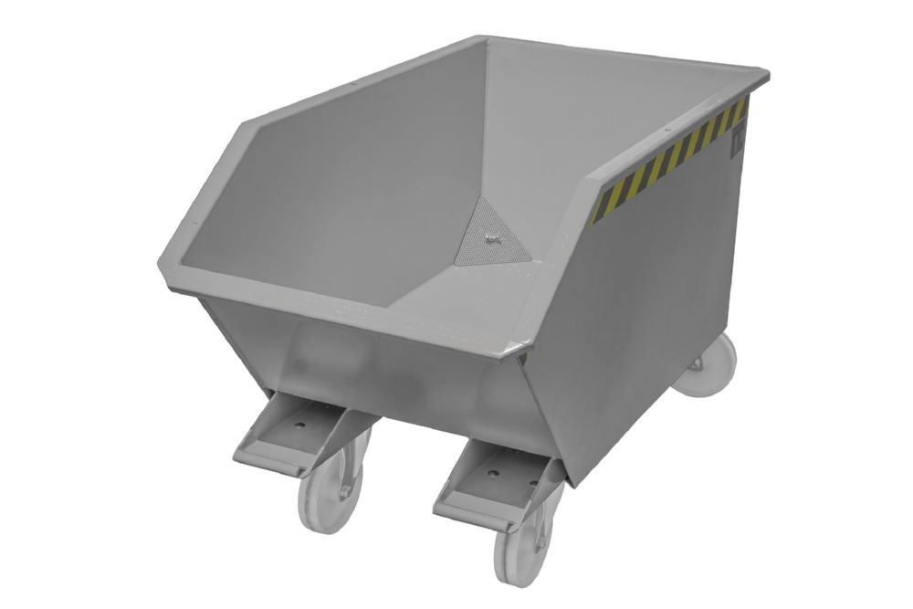 Bauer Spänebehälter GU-E 300 lackiert Mausgrau Tragfähigkeit 750 kg Produktbild Bauer Spänebehälter GU-E 300 lackiert Mausgrau Tragfähigkeit 750 kg bild 2