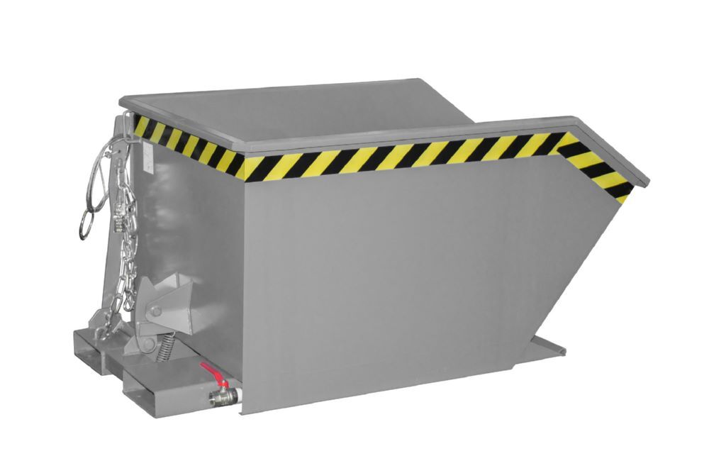 Bauer Spänebehälter GU-E 500 lackiert Mausgrau Tragfähigkeit 1000 kg Produktbild Bauer Spänebehälter GU-E 500 lackiert Mausgrau Tragfähigkeit 1000 kg