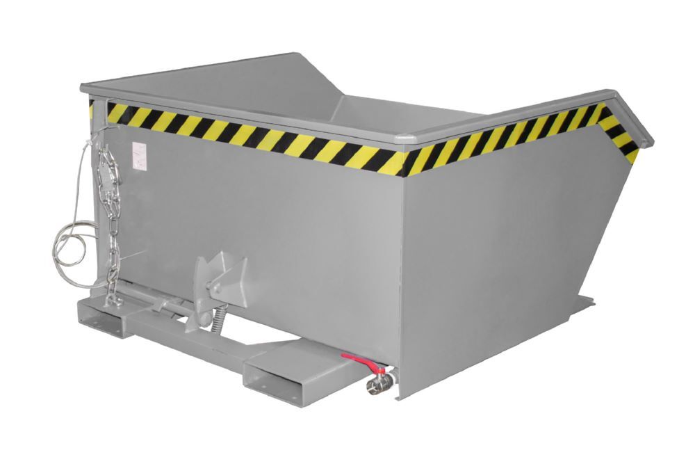 Bauer Spänebehälter GU-E 750 lackiert Mausgrau Tragfähigkeit 1000 kg Produktbild Bauer Spänebehälter GU-E 750 lackiert Mausgrau Tragfähigkeit 1000 kg