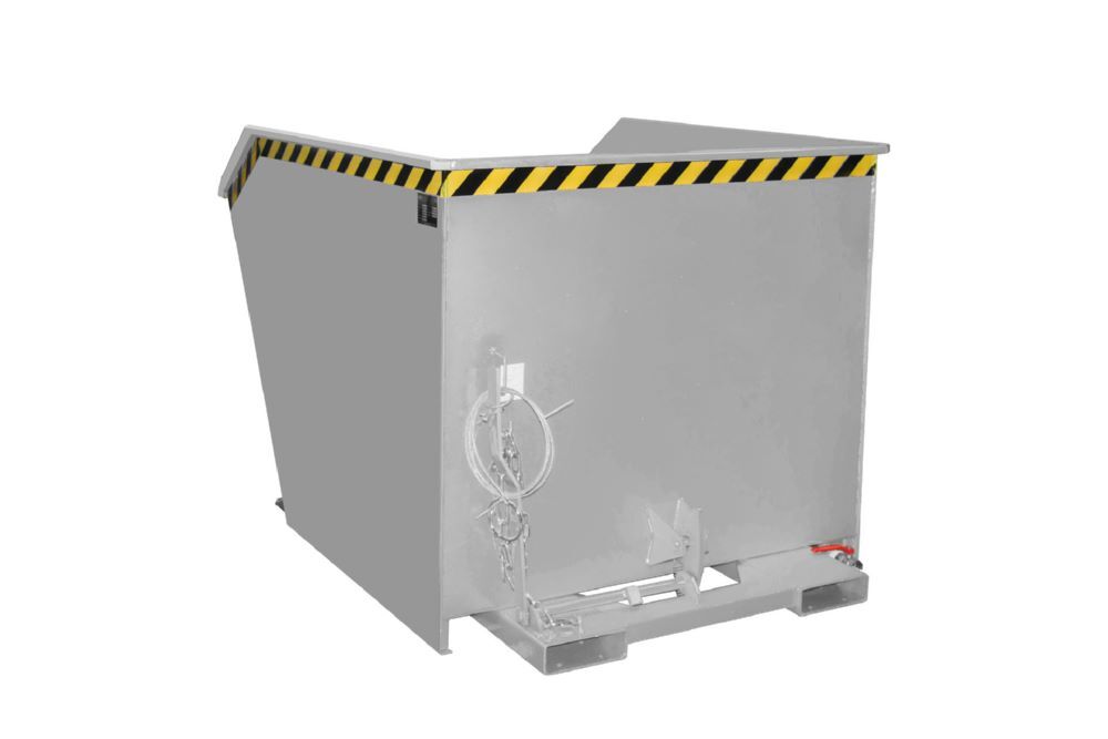 Bauer Spänebehälter GU-E 1500 lackiert Mausgrau Breite 1280 mm Produktbild Bauer Spänebehälter GU-E 1500 lackiert Mausgrau Breite 1280 mm