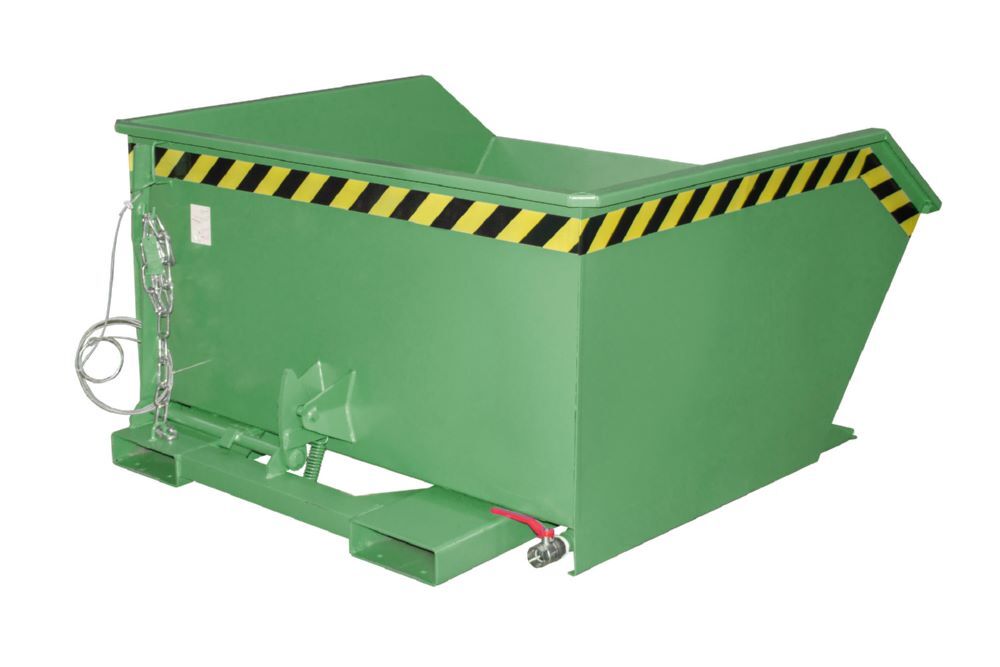 Bauer Spänebehälter GU-E 750 lackiert Resedagrün Breite 1280 mm Produktbild Bauer Spänebehälter GU-E 750 lackiert Resedagrün Breite 1280 mm