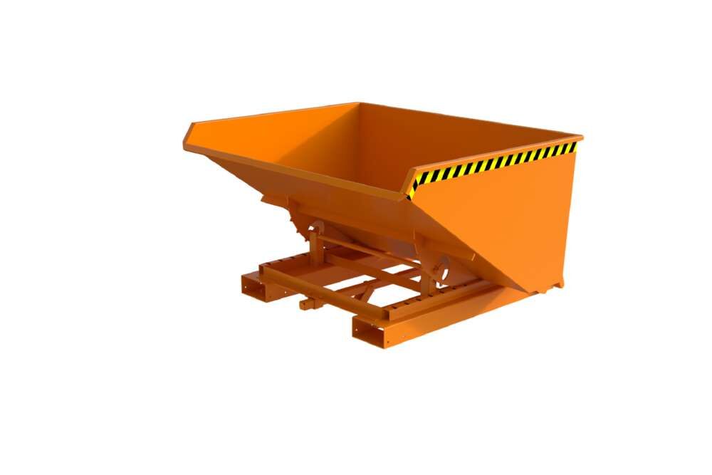 Bauer Automatischer Spänebehälter S4A 900 lackiert gelborange Produktbild Bauer Automatischer Spänebehälter S4A 900 lackiert gelborange