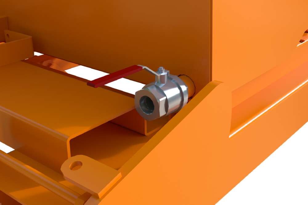 Bauer Automatischer Spänebehälter S4A 900 lackiert gelborange Produktbild Bauer Automatischer Spänebehälter S4A 900 lackiert gelborange bild 6